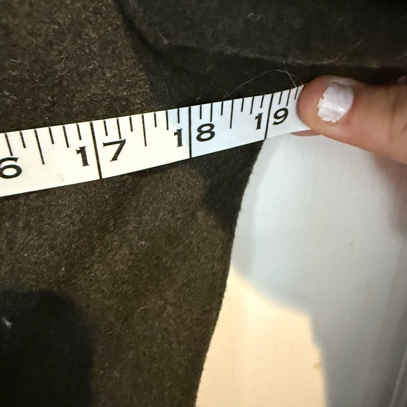 Tommy Hilfiger olive green Wool Blend Double-Breasted Peacoat Jacket - Picture 6 of 11